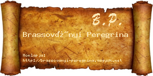 Brassoványi Peregrina névjegykártya